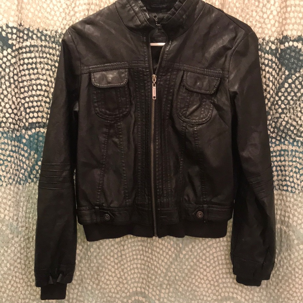 Black Vegan Leather Jacket
